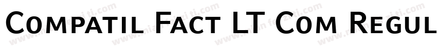 Compatil Fact LT Com Regular Small字体转换